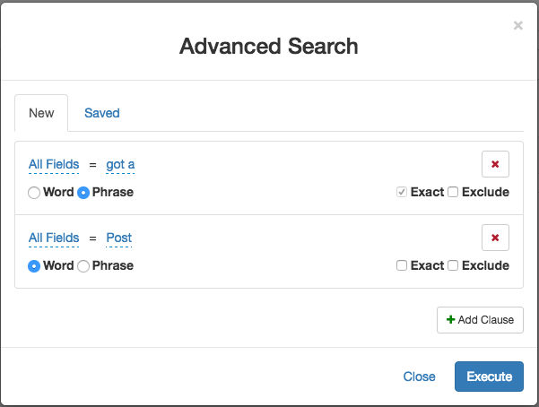 Advanced Search